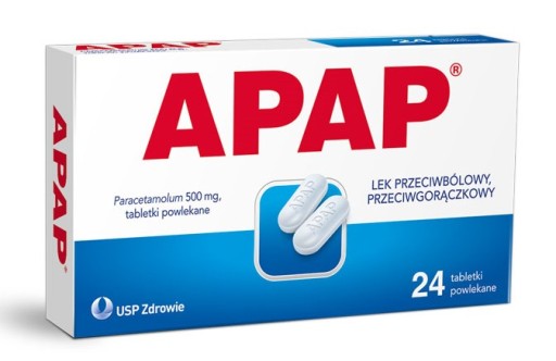 Apap 24tabl. ból gorączka