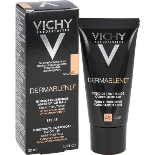 VICHY DERMABLEND FLUID 45 GOLD 16H 30 ml.