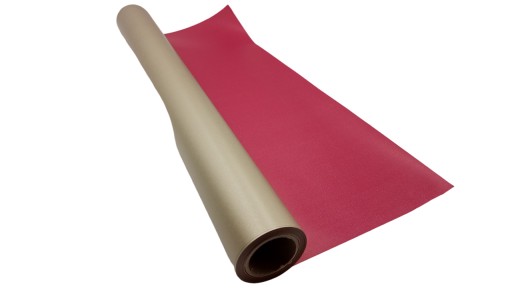 PAPIER PAKOWY KRAFT BORDOWO-ZŁOTY 70CM-25M 60G