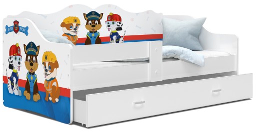 Łóżko dziecięce 180x80 szuflada + materac NELI
