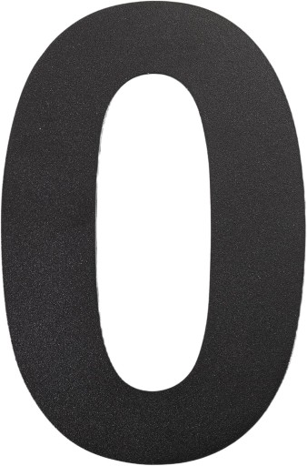 dom numer 0 zero czarny - stal nierdzewna