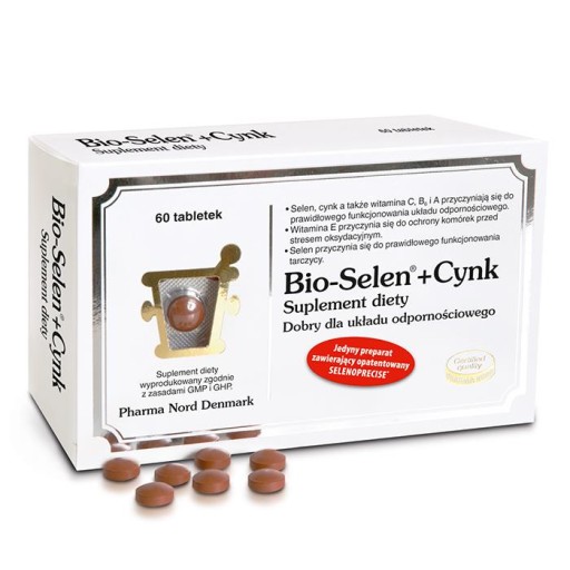 Bio-Selen+Cynk 60 tabletek LEKKO POGNIECIONE OPAKOWANIE