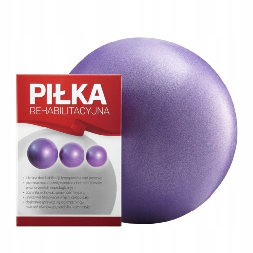 Piłka gimnastyczna fitness pilates gumowa 20 cm
