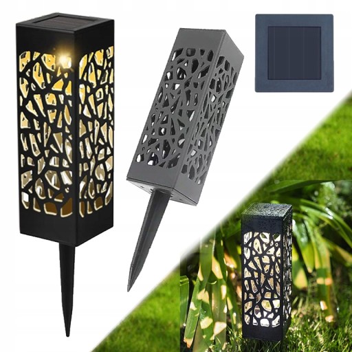 LAMPA SOLARNA OGRODOWA LAMPION STOJĄCA SŁUPEK LED