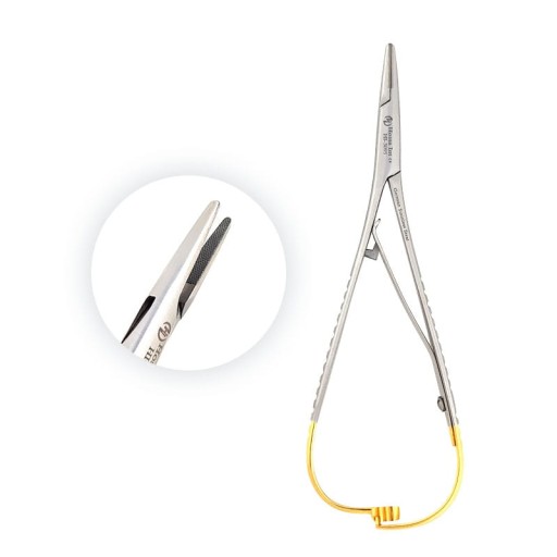 Igłotrzymacz Mathieu 14cm TC Gold