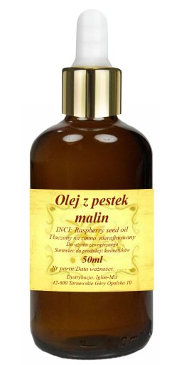 OLEJ Z PESTEK MALIN 50ml z pipetą zimnotłoczony
