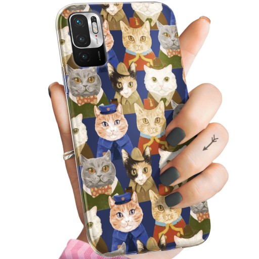 ETUI DO XIAOMI REDMI NOTE 10 5G WZORY KOTY KOCIAKI KOTKI OBUDOWA POKROWIEC