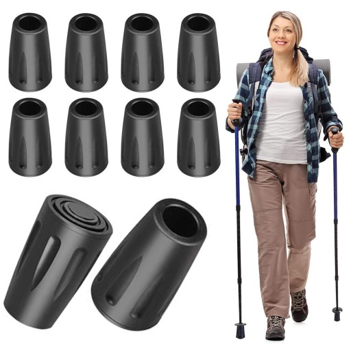 10x NAKŁADKI KOŃCÓWKI NA KIJE DO KIJKÓW TURYSTYCZNYCH NORDIC WALKING BUCIKI