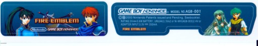 Naklejka Etykieta Fire Emblem Game Boy Advance GBA