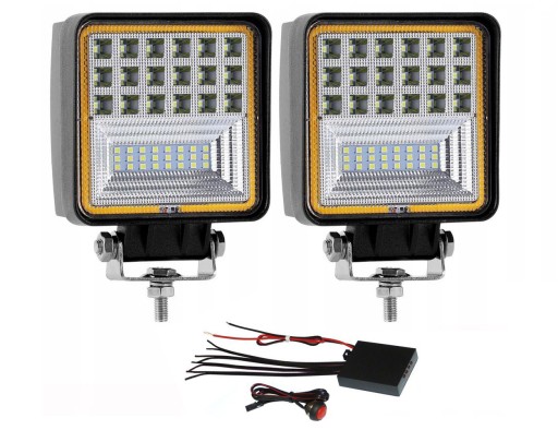 LAMPY ROBOCZE 2SZT MODUŁ STROBOSKOPU POMOC DROGOWA