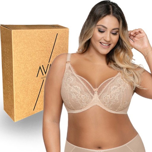 Biustonosz Ava 1824 miękki SOFT 80C beż beżowy
