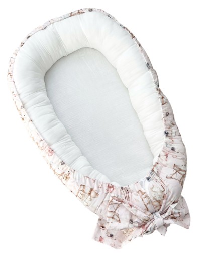 Kokon gniazdko Bawełna Premium plus Muślin Ecrue Welcome Baby