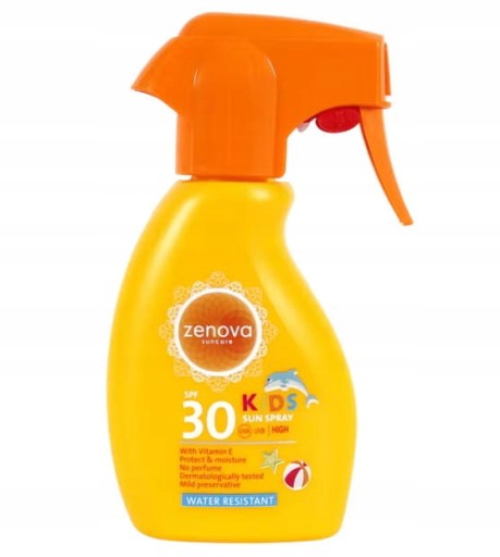 Olejek Krem do opalania w Sprayu 30 SPF + Vit.E DLA DZIECI BEZPIECZNY