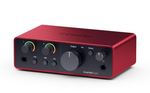 Focusrite Scarlett Solo 4th Gen interfejs audio usb studio domowe oprogramo
