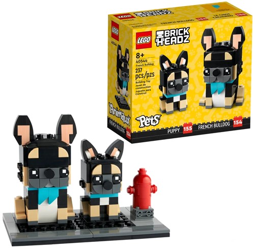 LEGO BRICKHEADZ 40544 BULDOG FRANCUSKI NOWOŚĆ!