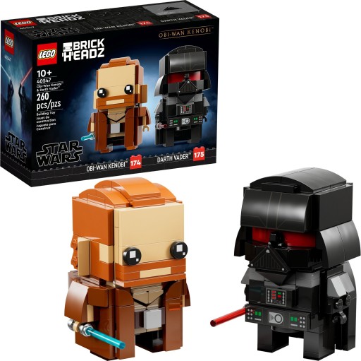 LEGO BRICKHEADZ 40547 FIGURKA JEDI OBI-WAN KENOBI I DARTH VADER STAR WARS