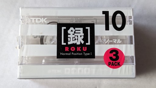TDK ROKU 10 2000r Japan 3szt- 3pack
