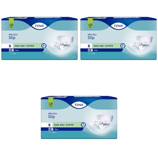 Tena Slip Super S 3 opakowania po 30 szt