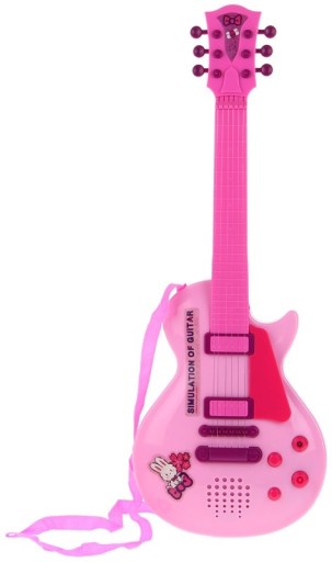 Gitara Elektryczna dla Dzieci Mikrofon Statyw Utwory Demonstracyjne Dźwięk