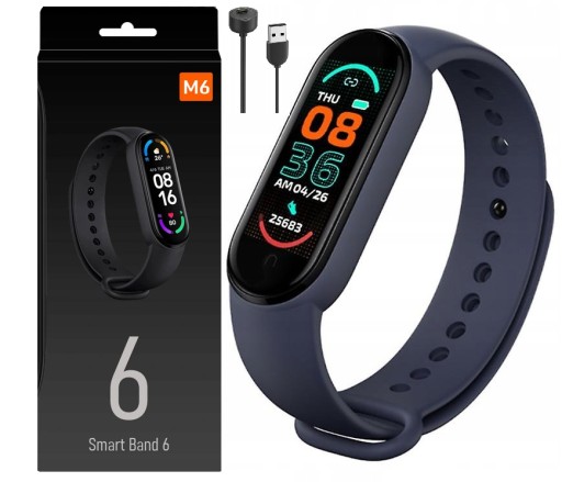 SMARTWATCH SMARTBAND OPASKA SPORTOWA ZEGAREK M6