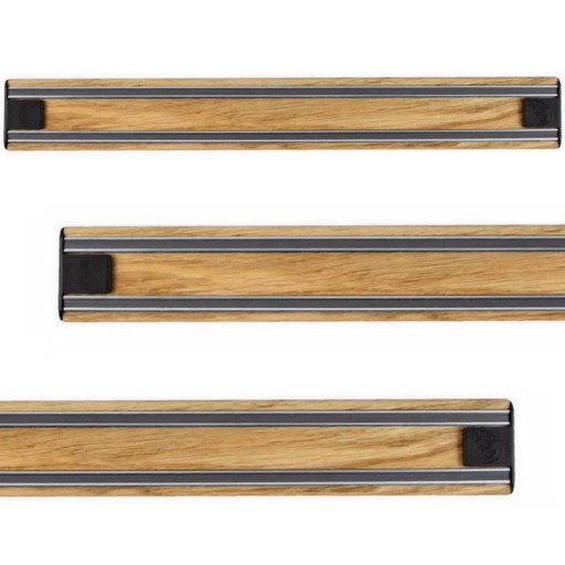 BISBELL Drewniana Listwa Magnetyczna Dąb Dębowa Na Noże 35cm 350mm B45O35