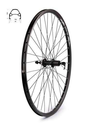 KOŁO ROWEROWE TYLNE CENTERLOCK PIASTA SHIMANO FHM OBRĘCZ DISC 27,5