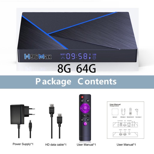 H96 MAX V56 TV Box Android 12 Rockchip RK3566 WIFI