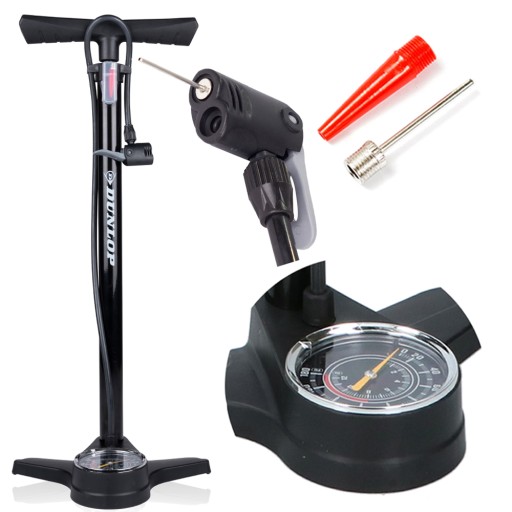 DUNLOP Pompka rowerowa 12 BAR z manometrem dolnym