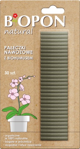 PAŁECZKI NAWOZOWE Z BIOHUMUSEM NATURALNE 30 szt.