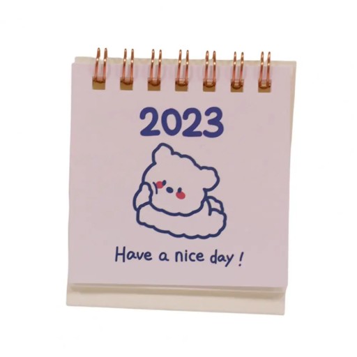 Desk Calendar Easy Store Standing Accurate Anti-rust Mini Desk Calendar