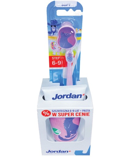JORDAN ZESTAW DLA DZIECI 6-12 LAT PASTA SZCZOTECZK