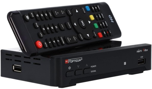 Tuner dekoder DVB-T2 HBBTV T-BOX Opticum HEVC