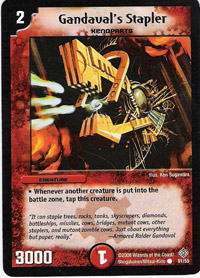 *DM-12 DUEL MASTERS - GANDAVAL'S STAPLER - !!!