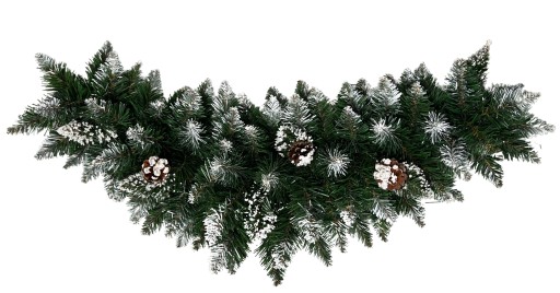 OZDOBA ŚWIĄTECZNA GIRLANDA CHOINKOWA DIAMENTOWA 60cm