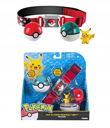 Pasek Pokemon Pasek Pas 2 Pokeball Figurine Pikach