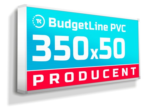 Kaseton reklamowy LED Budget Line PVC 350x50cm