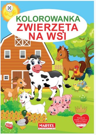 KOLOROWANKA malowanka Zwierzęta na wsi MAR-38
