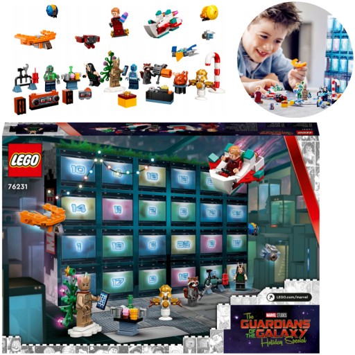 LEGO GUARDIANS OF THE GALAXY Kalendarz Adwentowy 2023 r. (76231)