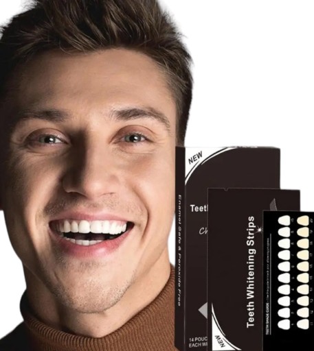 PASKI WYBIELAJĄCE SMILEKIT DO ZĘBÓW AŻ 28 SZTUK BIAŁE ZĘBY