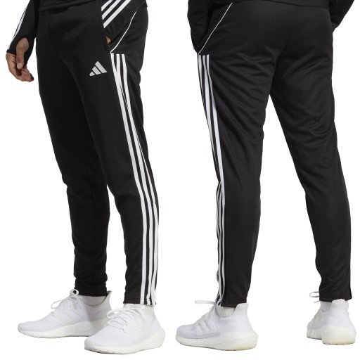 Męskie Spodnie Dresowe ADIDAS TIRO 23 Dresy Sportowe Zwężane Czarne r.L