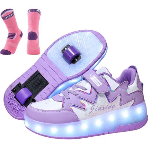 2024 NOWY SWIECACE BUTOROLKI BUTY Z ROLKAMI LED ROLKI WROTKI butorolki