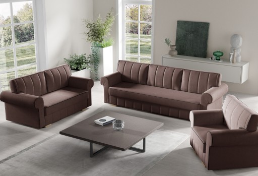 ZESTAW WYPOCZYNKOWY 3+2+1 LINE / Sofa Kanapa fotel