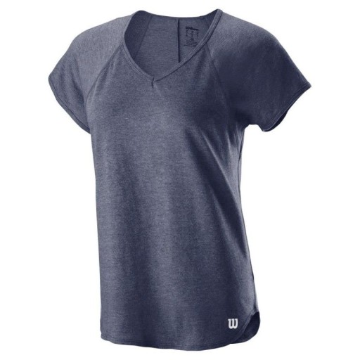 KOSZULKA DAMSKA WILSON TRAINING V-NECK PEACOAT S