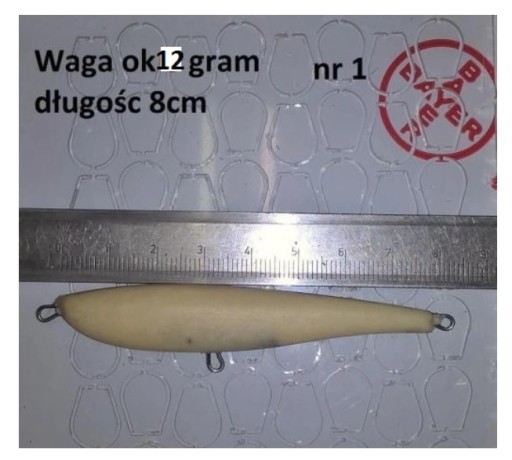 Korpusy woblerów boleniowych 8cm i 12 gram pianka.