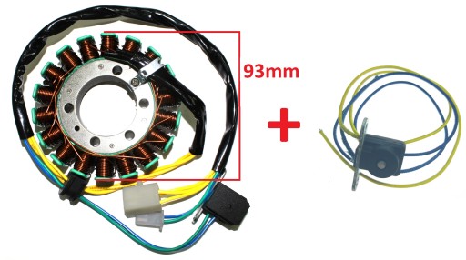 ISKROWNIK/STATOR/ALTERNATOR + IMPULSATOR Quad Linhai Hytrack 400/410S/420cc