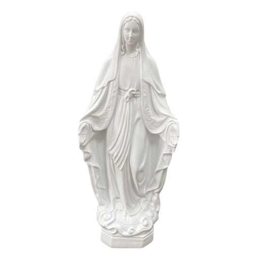 Matka Boska Figurka Maryja Ozdoba w stylu B Biała