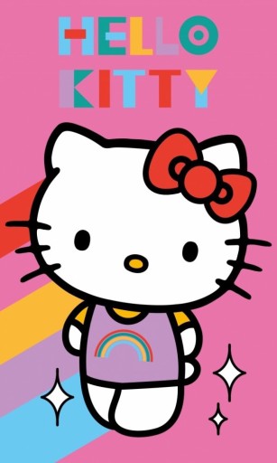Ręcznik myjka do przedszkola do rąk ręczniczek 30x50 Hello Kitty