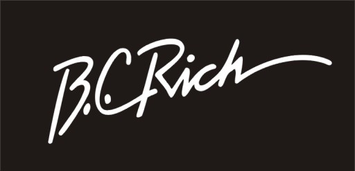 B.C.Rich biała naklejka gitara gryf RÓŻNE KOLORY