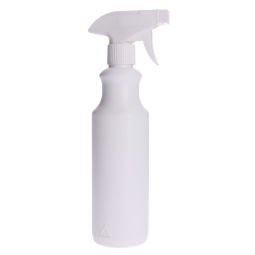 BUTELKA BIAŁA HDPE SPRYSKIWACZ ROZPYLACZ 500ml