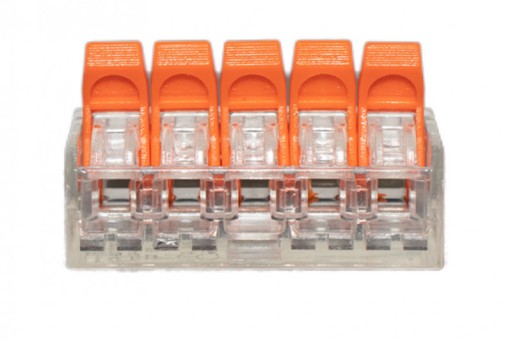 Szybkozłączka F-Elektro 0,14-4 mm² / 5 , 100 szt.